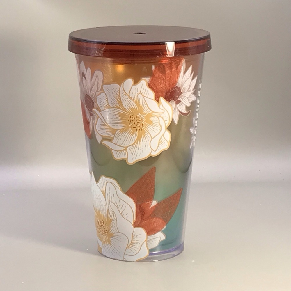 Starbucks 2019 Cactus Flower Earthy Tumbler Cup Coffee Tea‎ NO STRAW